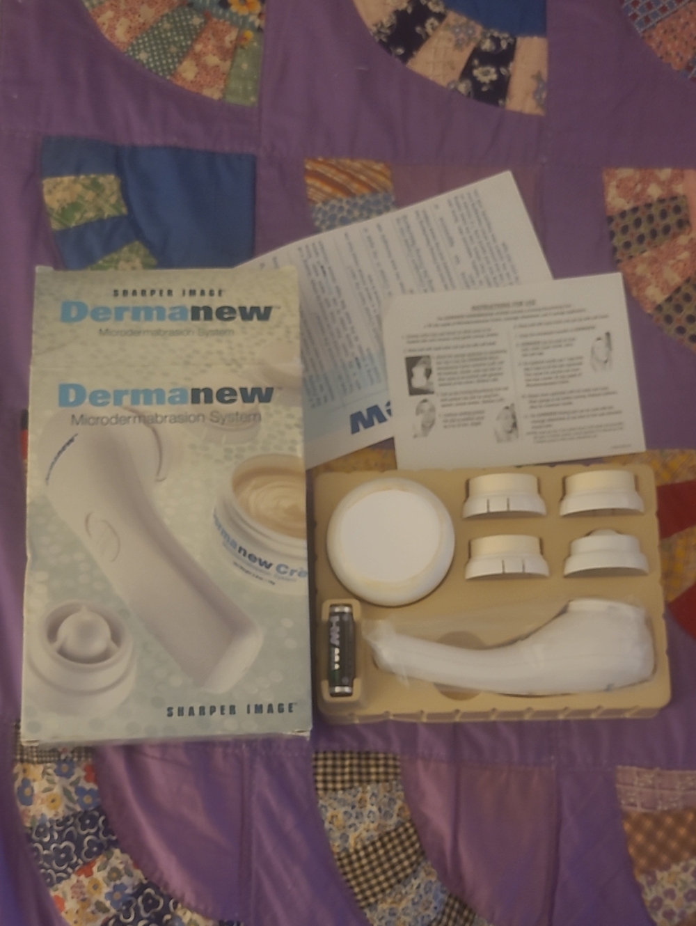 Sharper Image White Dermanew Microdermabrasion Kit with Accessories